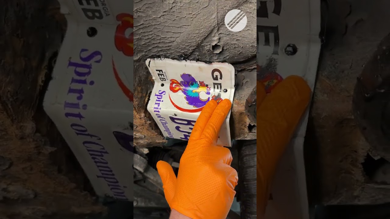 How to fix rust holes in your car with a license plate