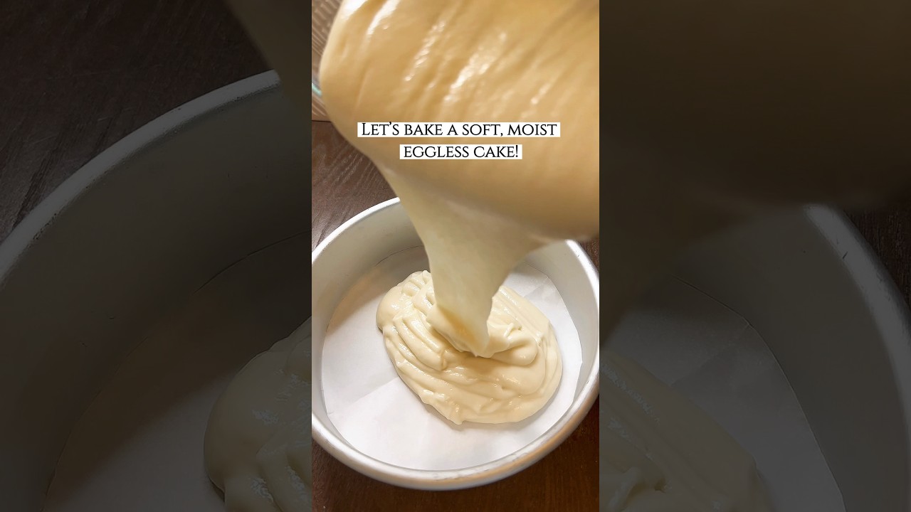 Soft & Moist Eggless Cake #noeggs #eggfree #eggless