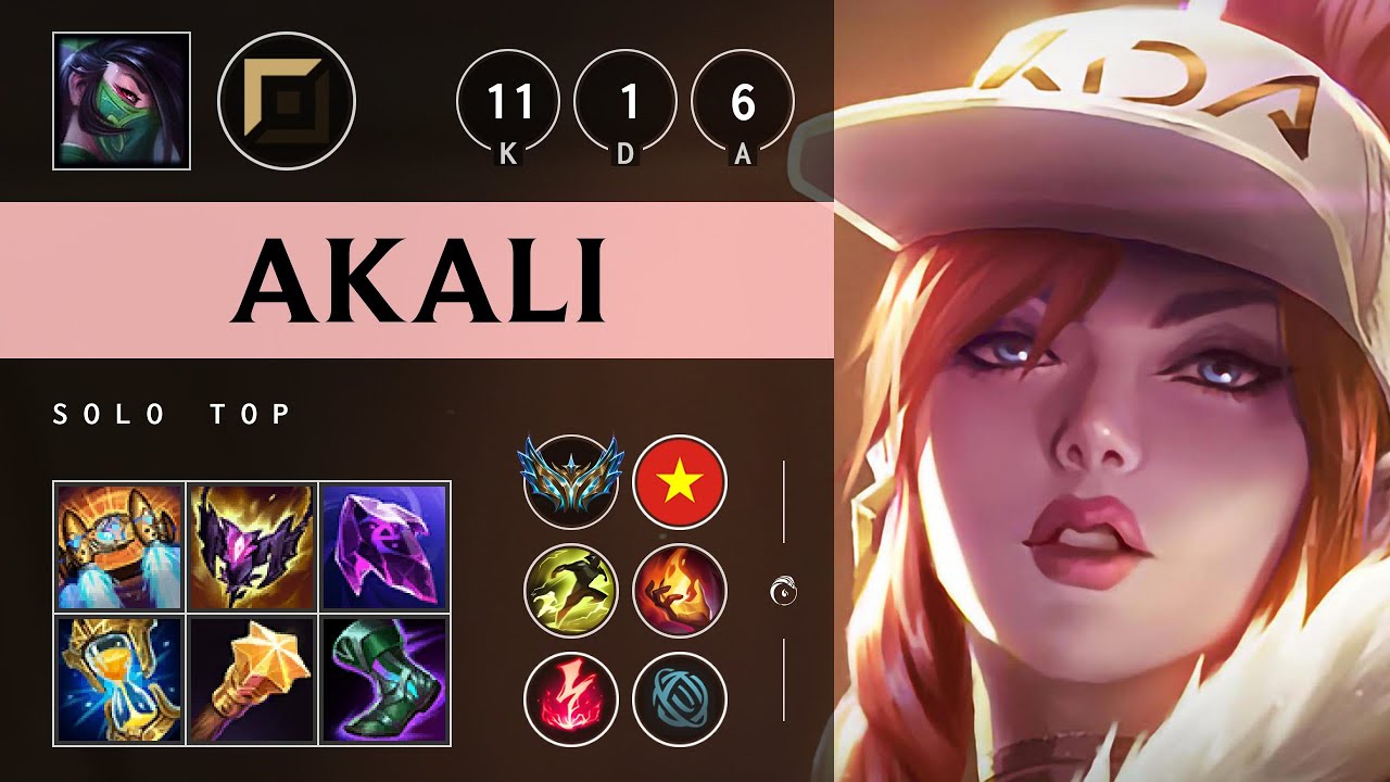 Akali Top vs Renekton - VN Challenger Patch 25.07