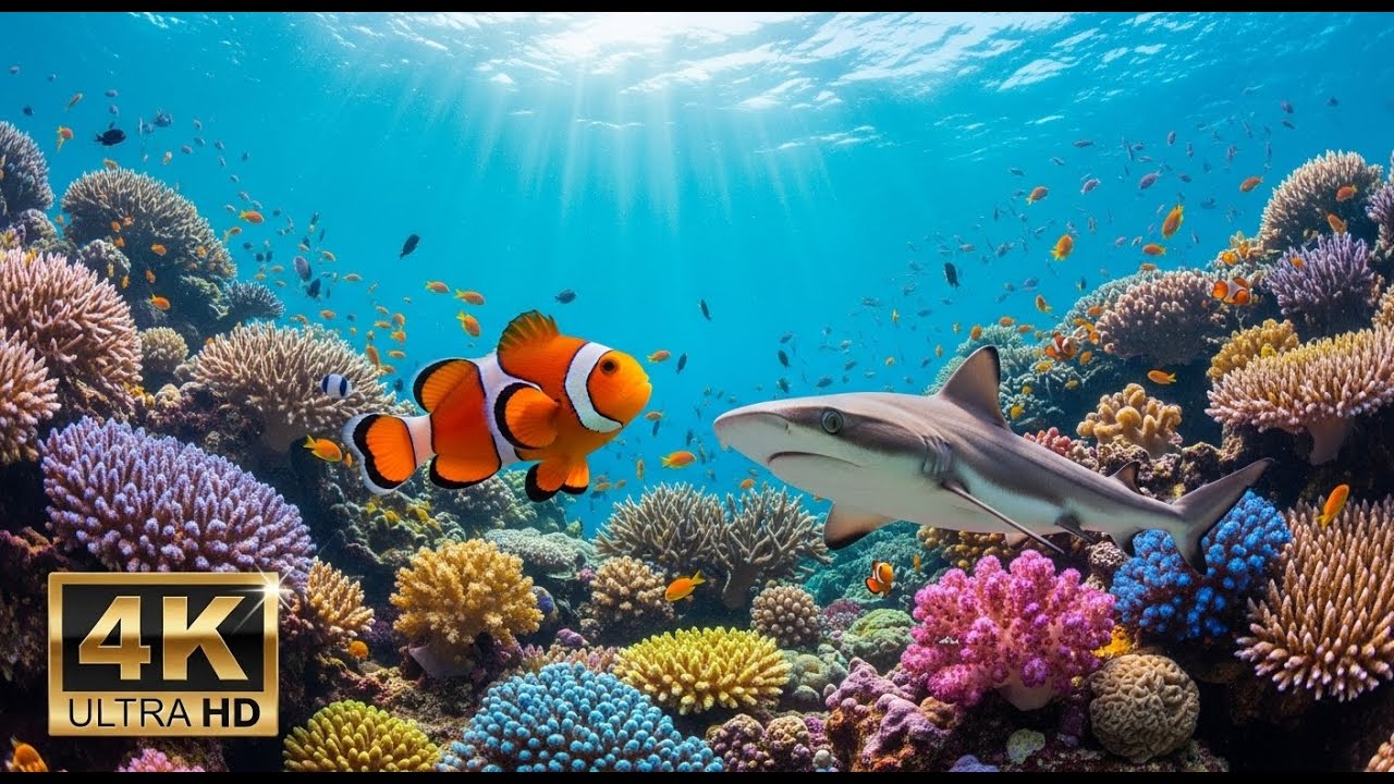 🐡 Ultra HD Aquarium View – Relaxing Fish Tank & Soft Music for Stress Relief