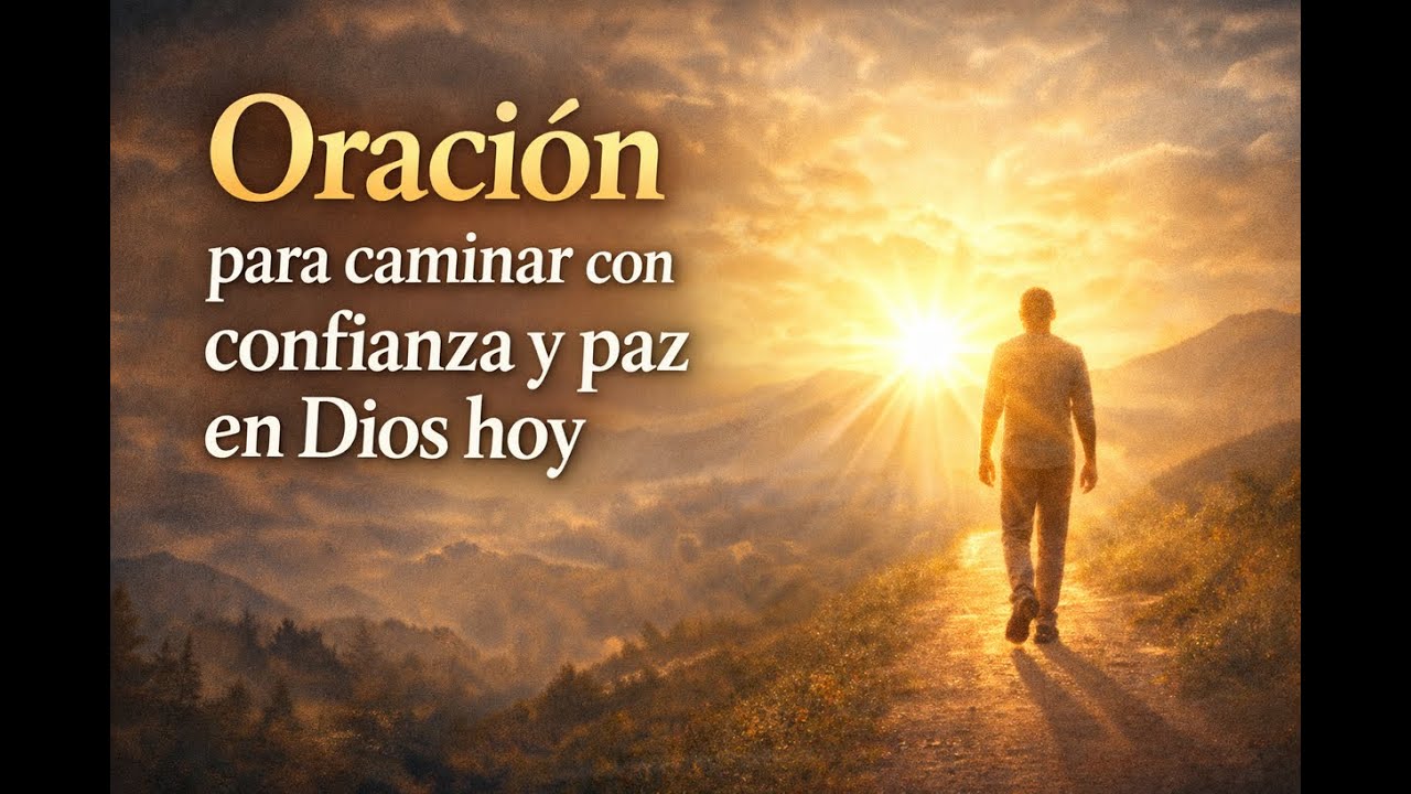 Oración para caminar con confianza y paz en Dios hoy