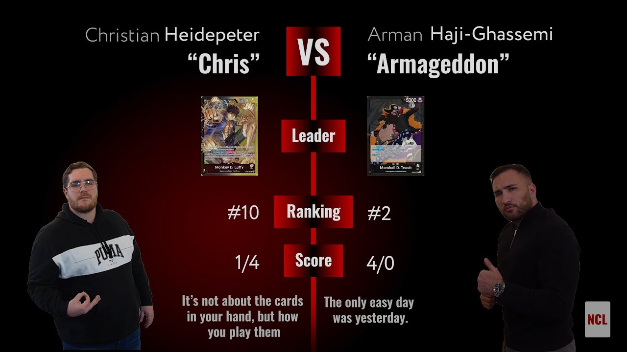 NCL GERMANY WEEK 6 | CHRIS vs ARMAN | ONE PIECE CARD GAME | OP-09 #onepiece #noHEROES #NCL