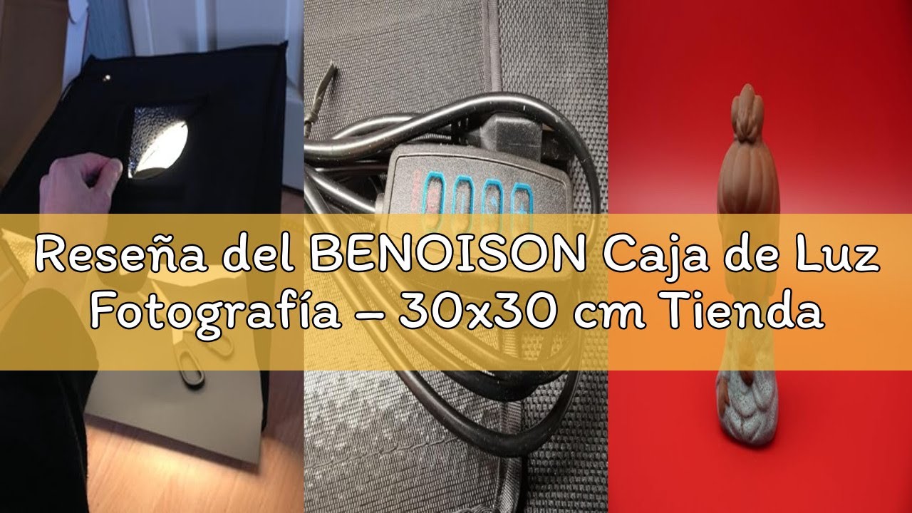 Reseña del BENOISON Caja de Luz Fotografía – 30x30 cm Tienda de Fotografía Portátil con 120 LED y 6