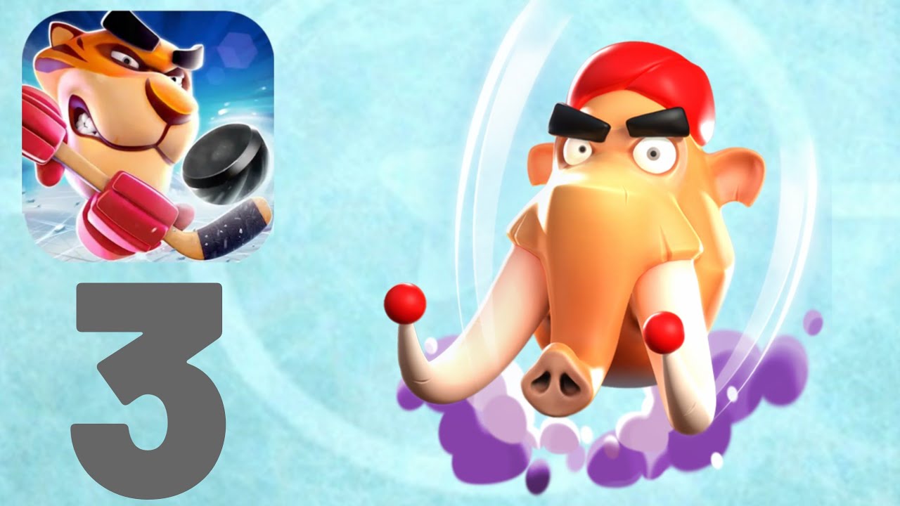 Rumble Hockey Gameplay Part 3 - Mammoth (ios,Android)
