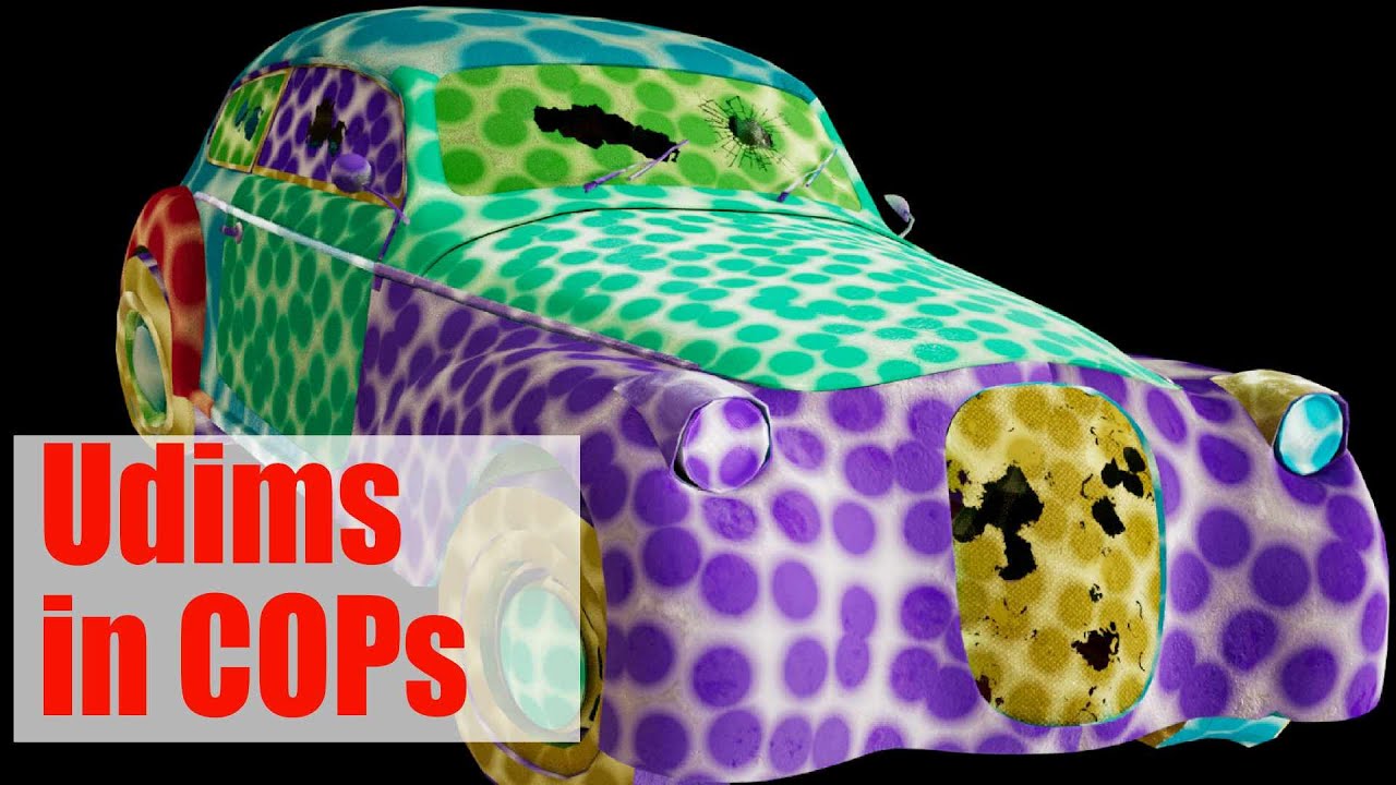Using UDIMs in Houdini 20.5 COPs (Copernicus)