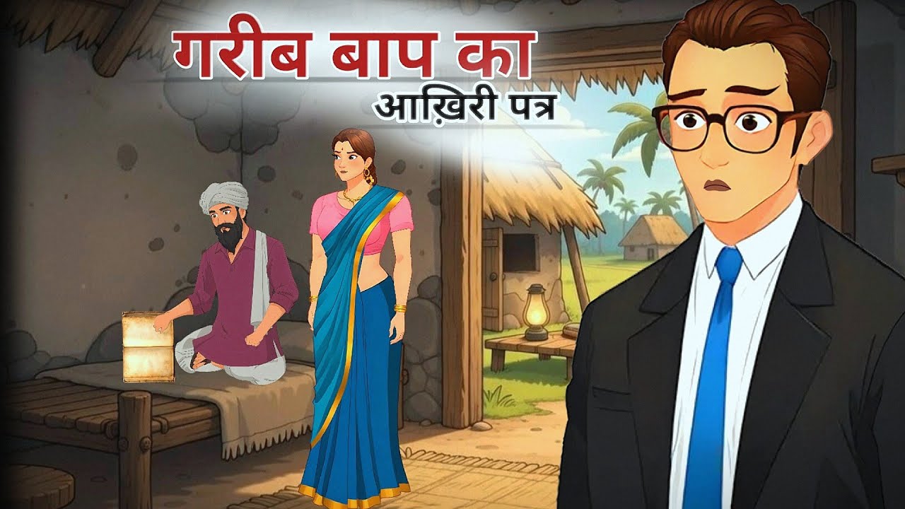गरीब बाप का आख़िरी पत्र | GARIB BAAP KA AAKHIRI PATAR | HINDI KAHANIYA | CARTOON STORIES