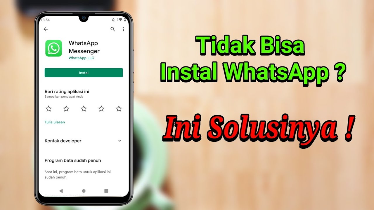 Cara Mengatasi Tidak Bisa Download Whatsapp Di Playstore