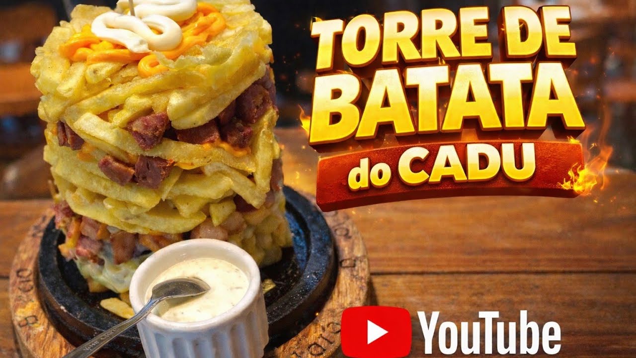 Torre de Batata 🥔🥔🥔 Frita