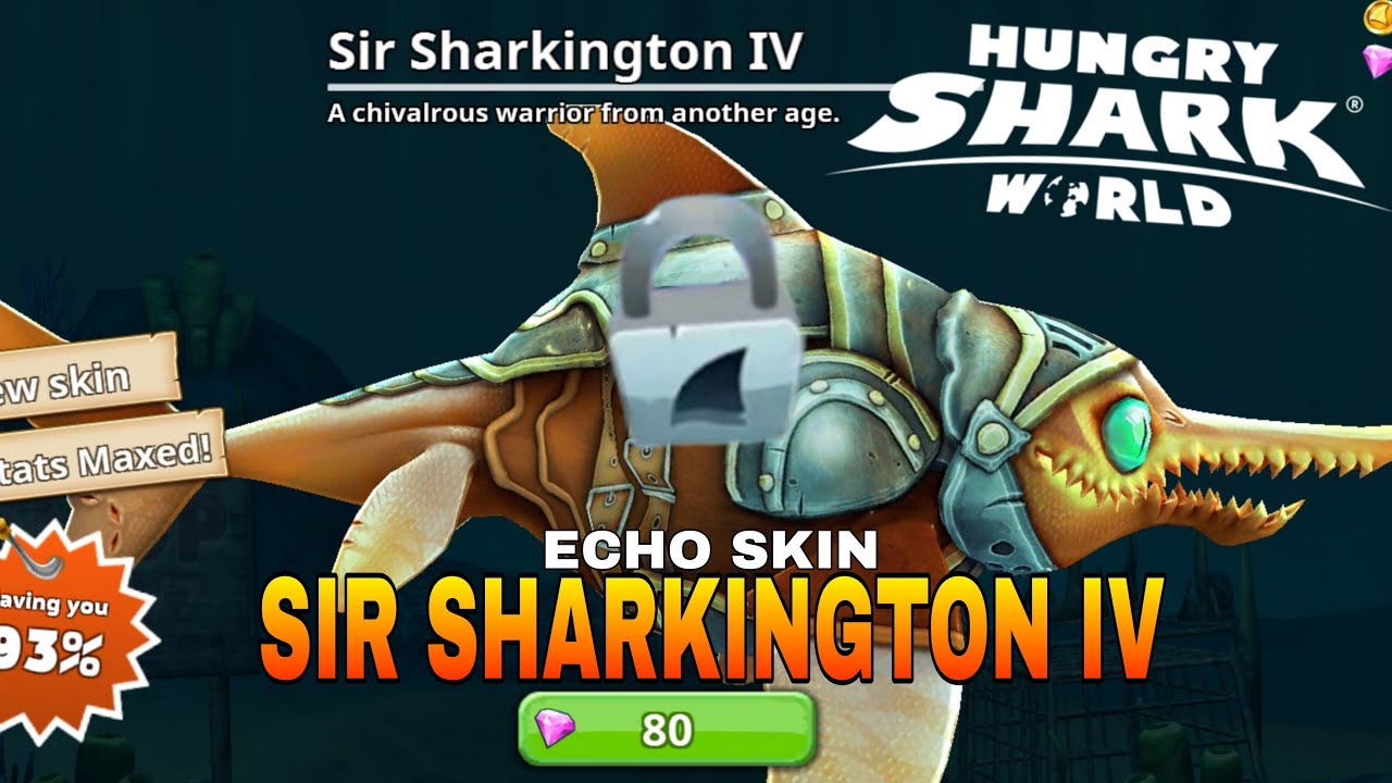 SIR SHARKINGTON IV UNLOCKED + GAMEPLAY - HUNGRY SHARK WORLD | KAIJU GAMER PH