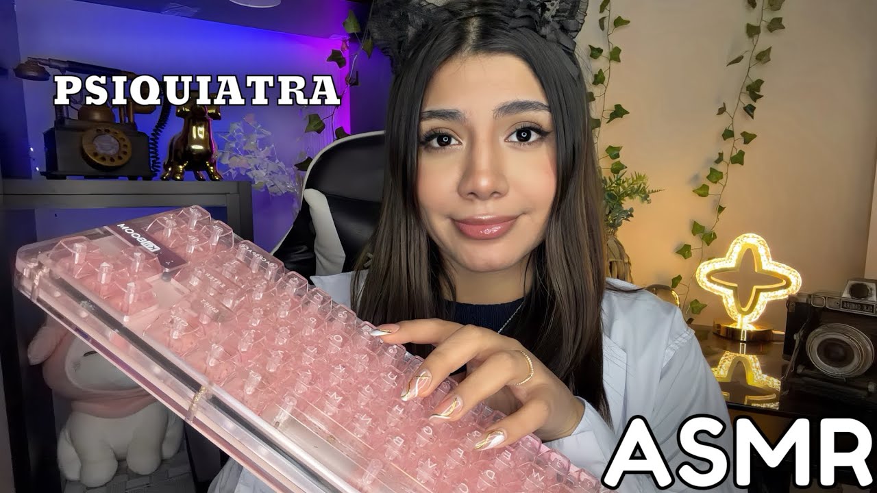 ASMR español / PSIQUIATRA te HACE PREGUNTAS PERSONALES Y RANDOMS (roleplay) parte 2