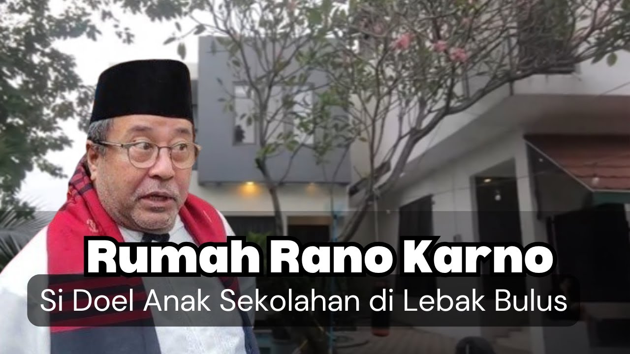 Rumah Rano Karno Si Doel Anak Sekolahan di Lebak Bulus