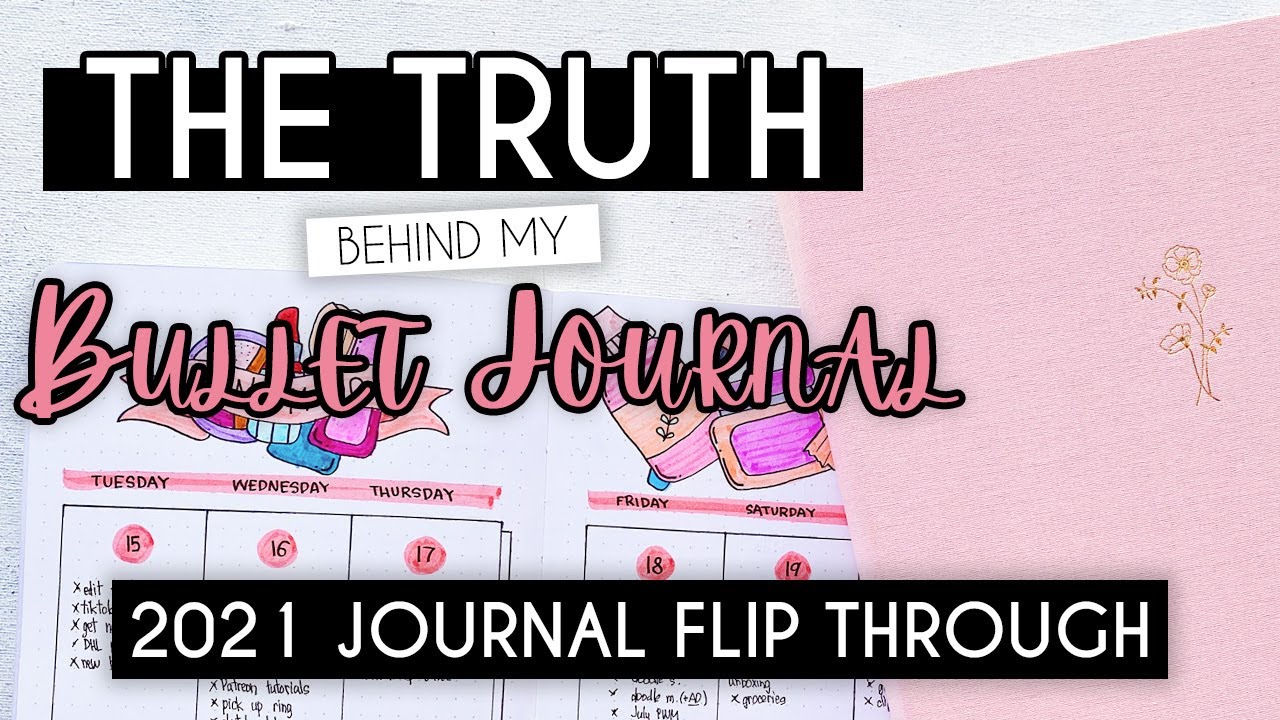 My 2021 Bullet Journal Flip Through
