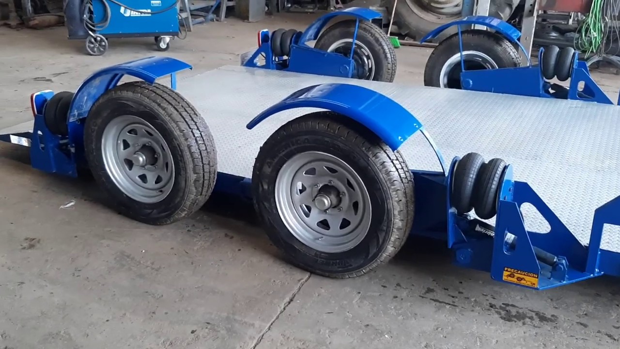 REMOLQUE DE SUSPENSION NEUMATICA ABATIBLE