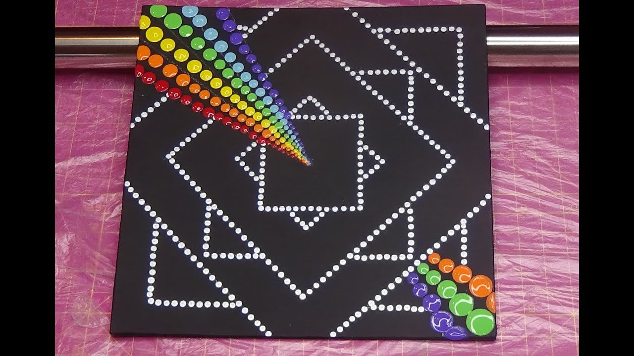 Dot Painting 83 With Artist Janette Oakman - Geometric Symmetric Pointillism