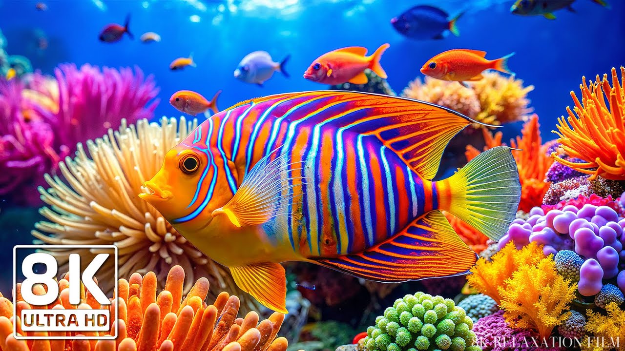 Underwater World 8K ULTRA HD 🐠 Explore Marine Life & Sea Animals with Relaxing Music for Sleep #7