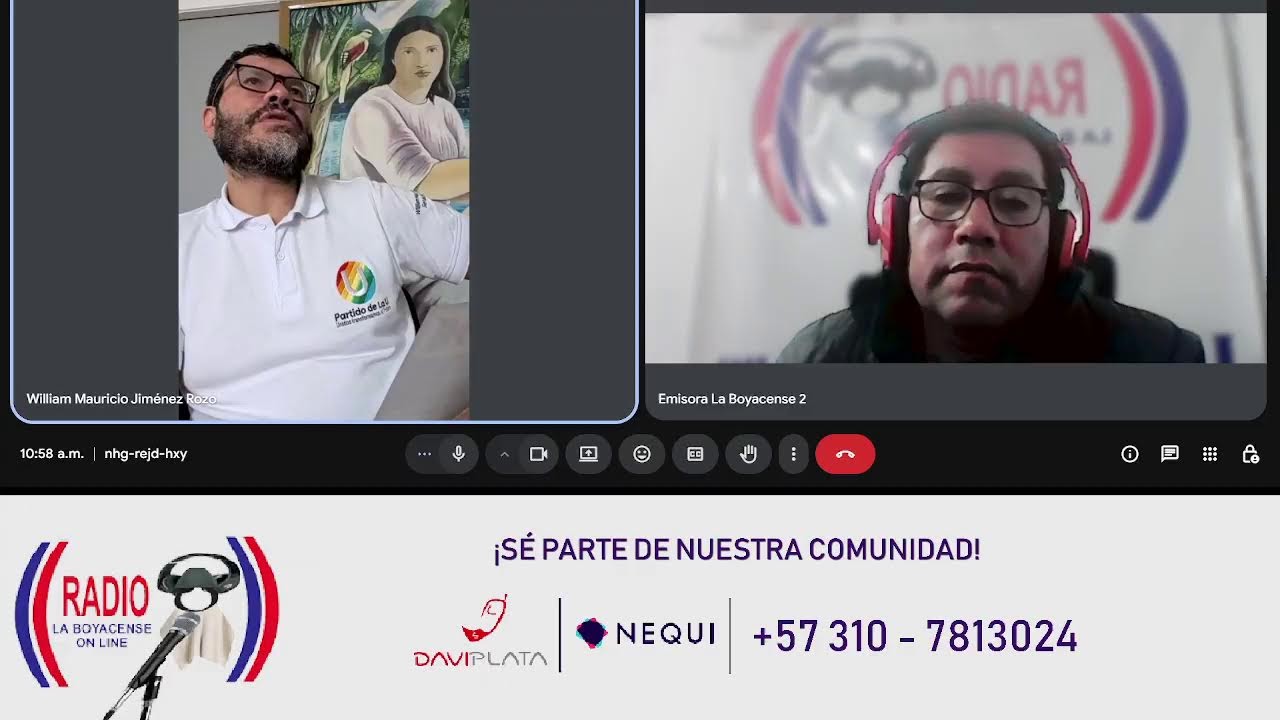 Willian Jimenez Hace su propuesta social y  problematicas pra trabajar para el senado..