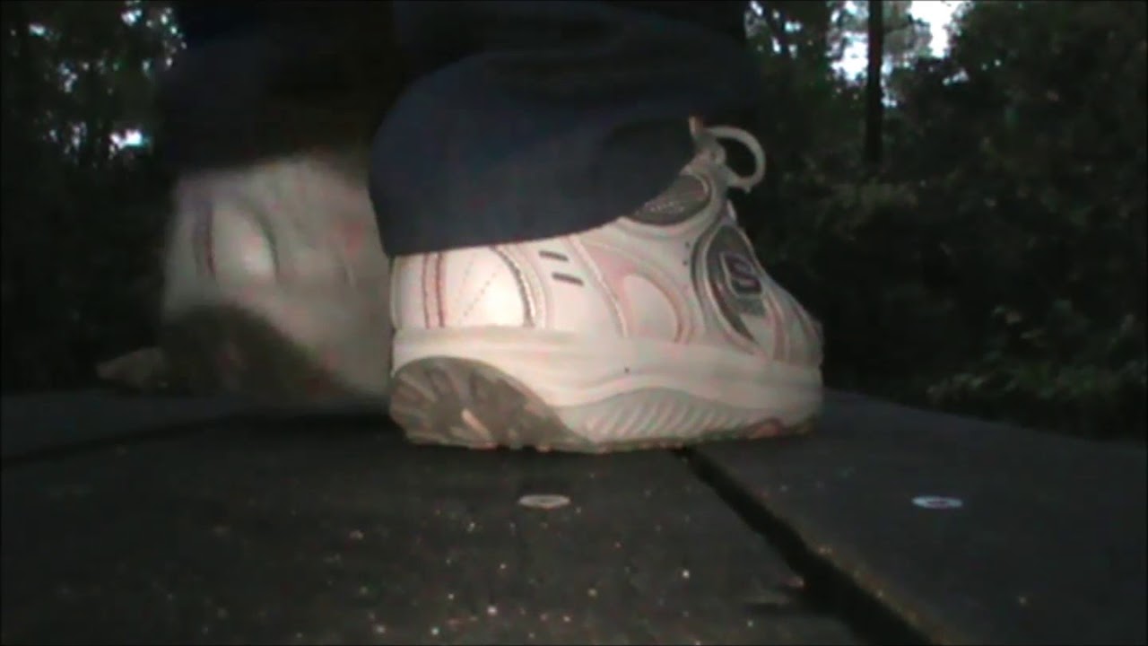 Playing in new Skechers Shape Ups