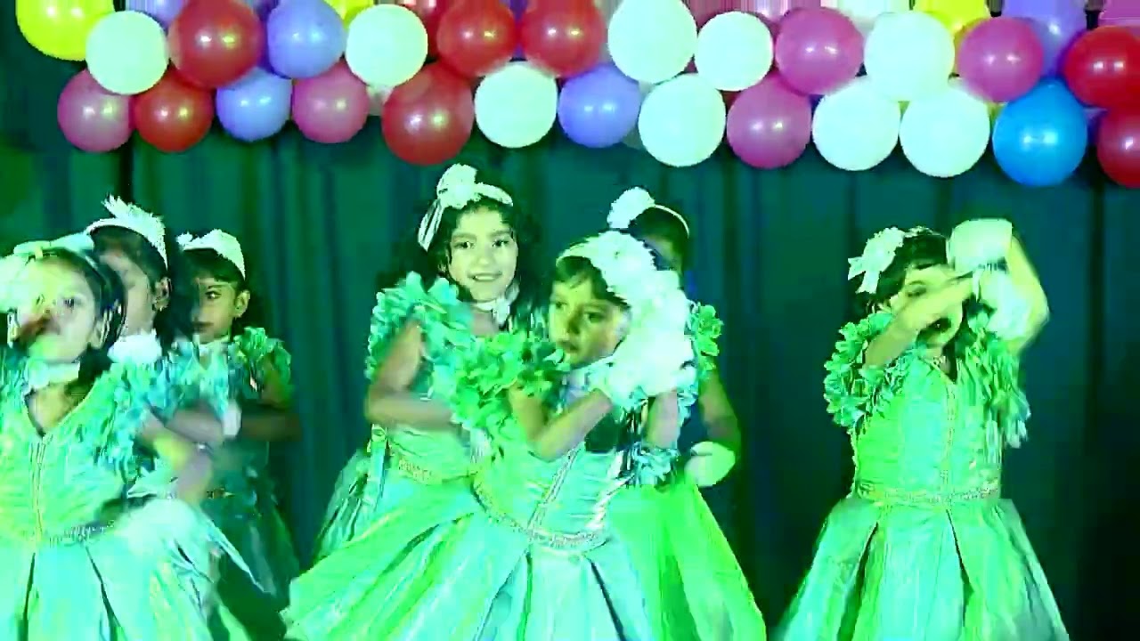 Annual Day Celebration 2025-26 Performance By L.K.G  Students Girls 