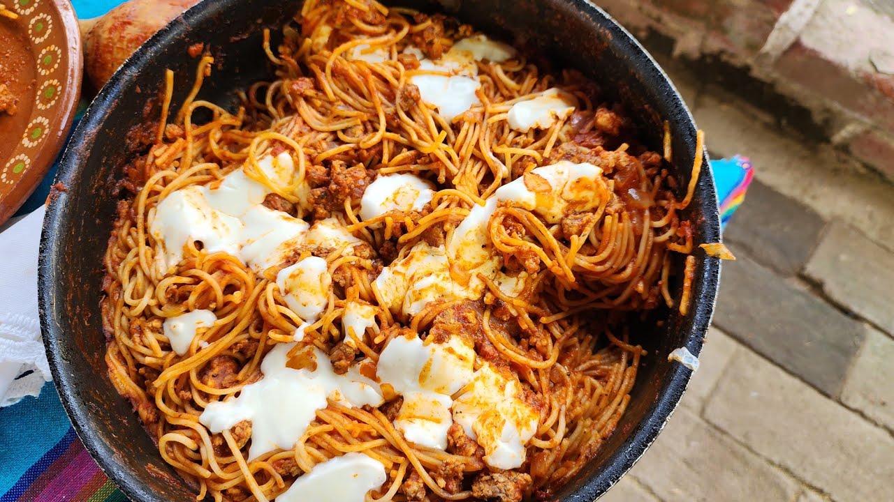 RIQUISIMO SPAGUETI ROJO🍝