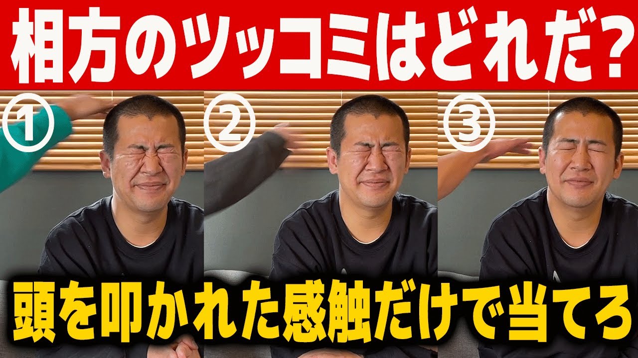 長年付き添った相方のツッコミなら見ないでも当てられるのか検証してみた結果…！