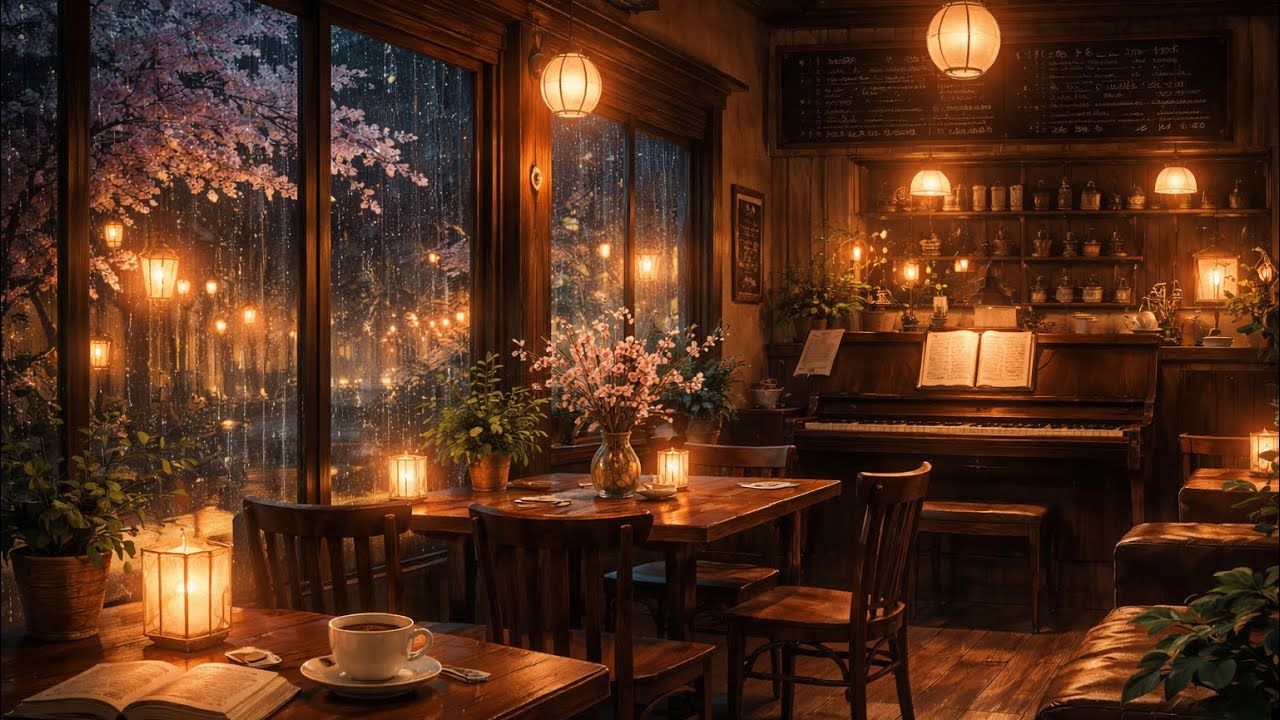🌙【study/work☕️】Cafe  music| Japanese-Inspired Night Music | 1 Hour📚✍️