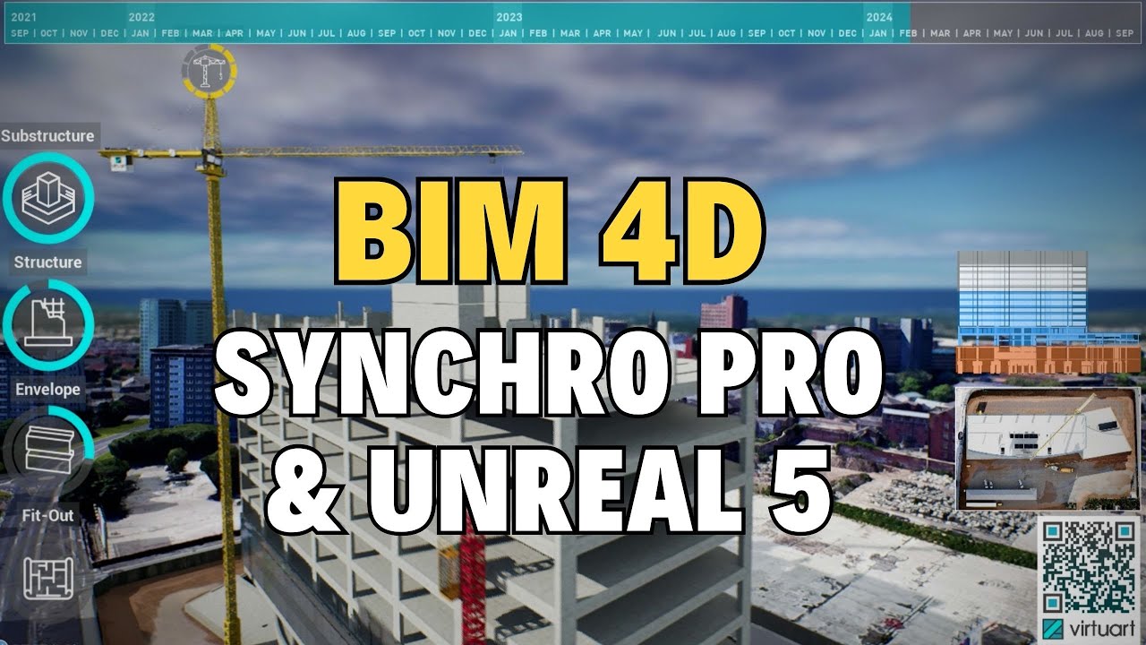 BIM 4D Planning - Revit, 3dsmax, Bentley Synchro Pro, Unreal 5, UE5