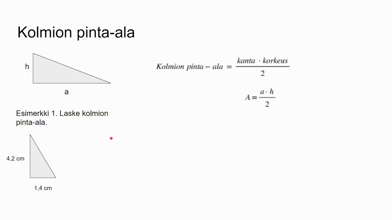 Kolmion pinta-ala