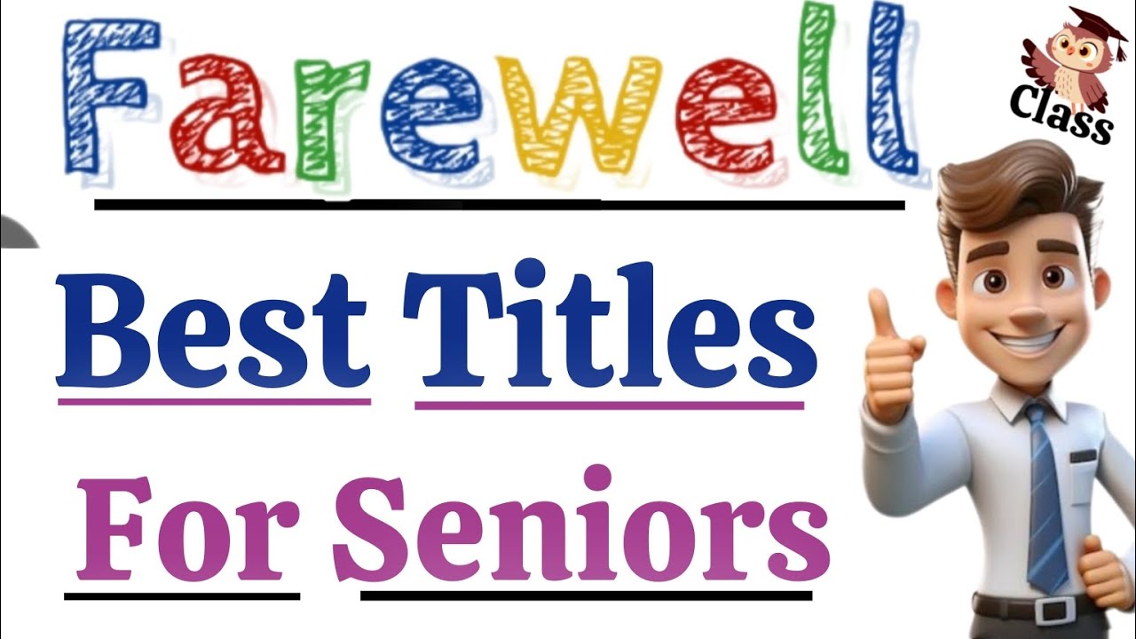 Best titles for seniors in hindi/Funny 🤣 titles for seniors in hindi/Farewell titles एक से बढ़कर एक