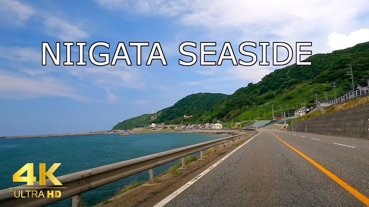 【新潟ドライブ】Seaside Driving - Joetsu, Niigata Prefecture - 4K