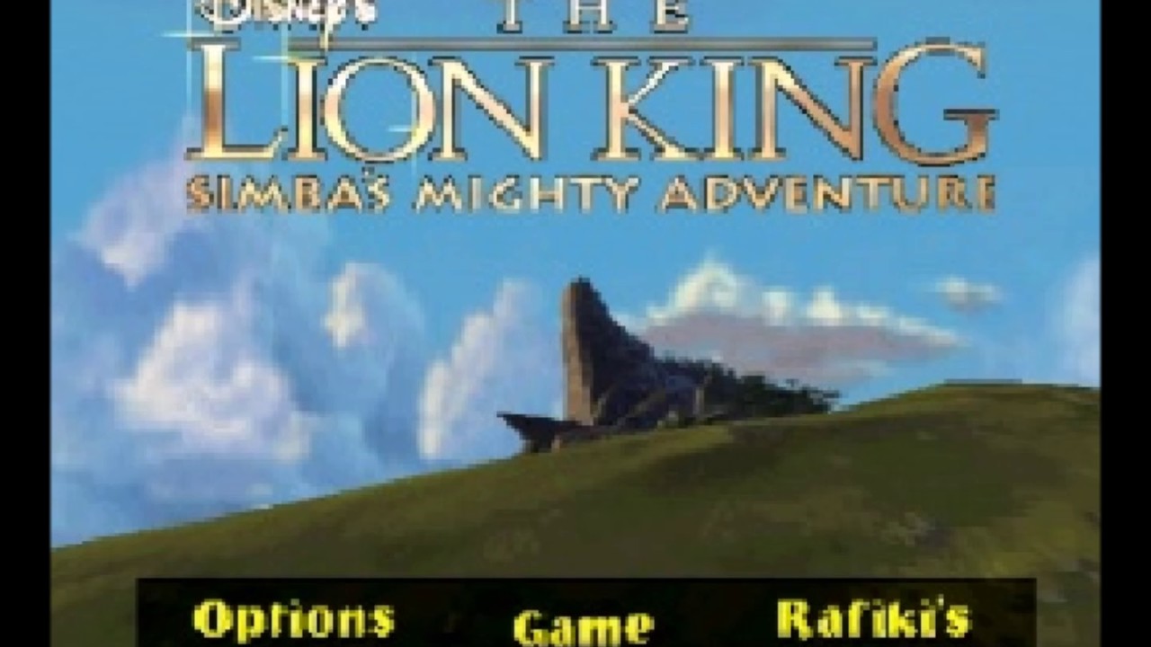 The Lion King  Simba's Mighty Adventure Main Menu