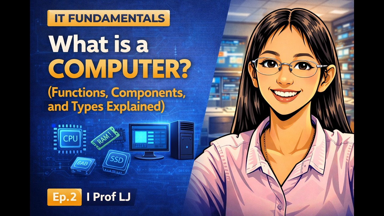 IT Fundamentals Ep. 2: Understanding Computers and the Four Functions | Prof LJ Learning Hub