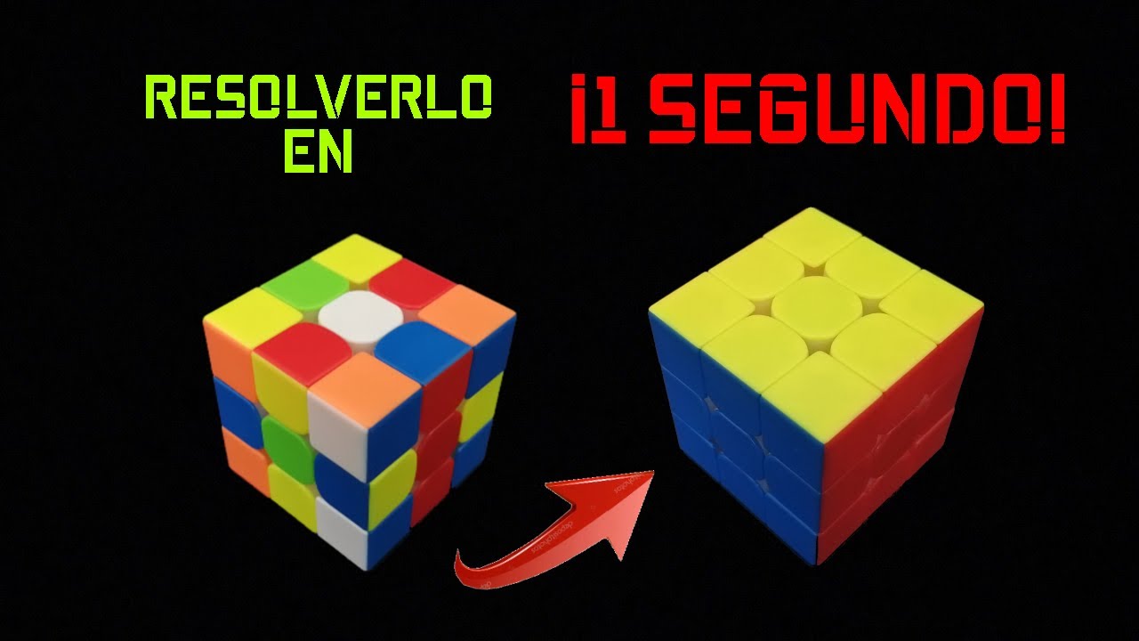CÓMO RESOLVER el Cubo Rubik en 1 SEGUNDO #1 - En el Aire