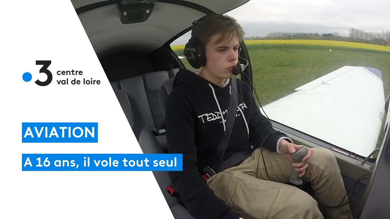 Aviation : &agrave; 16 ans, il vole tout seul &agrave; l'a&eacute;ro-club de Ch&acirc;teauroux !