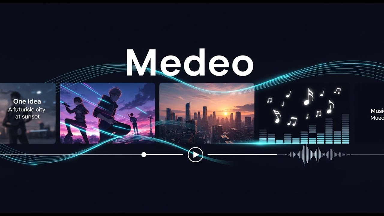 Medeo AI — от одной подсказки до высококачественных видеороликов кинематографического уровня.