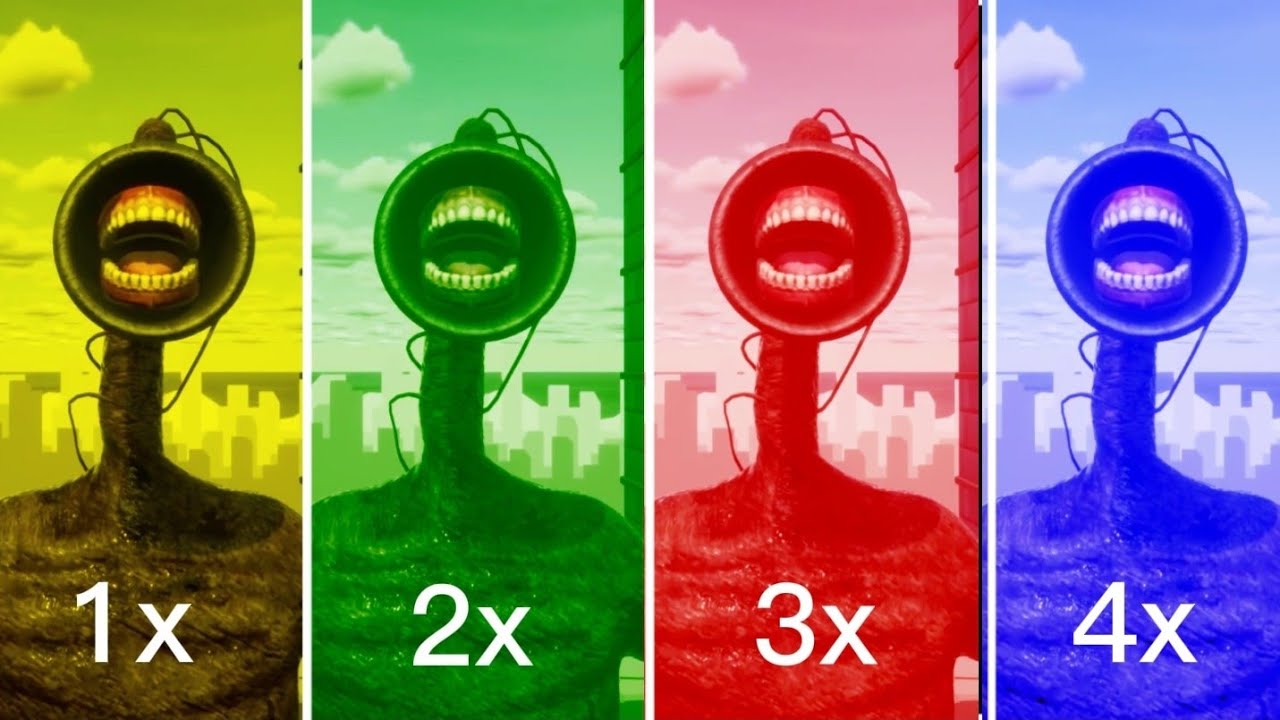 siren head battle | speed battle 1x 2x 3x 4x | fun collors #siren #amazing #coffindance #battleroyal