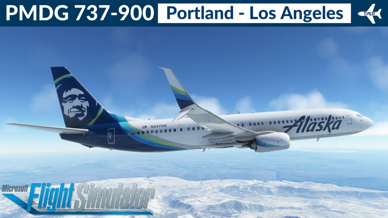 [MSFS] PMDG 737-900ER Alaska Airlines | Portland to Los Angeles | VATSIM Full flight