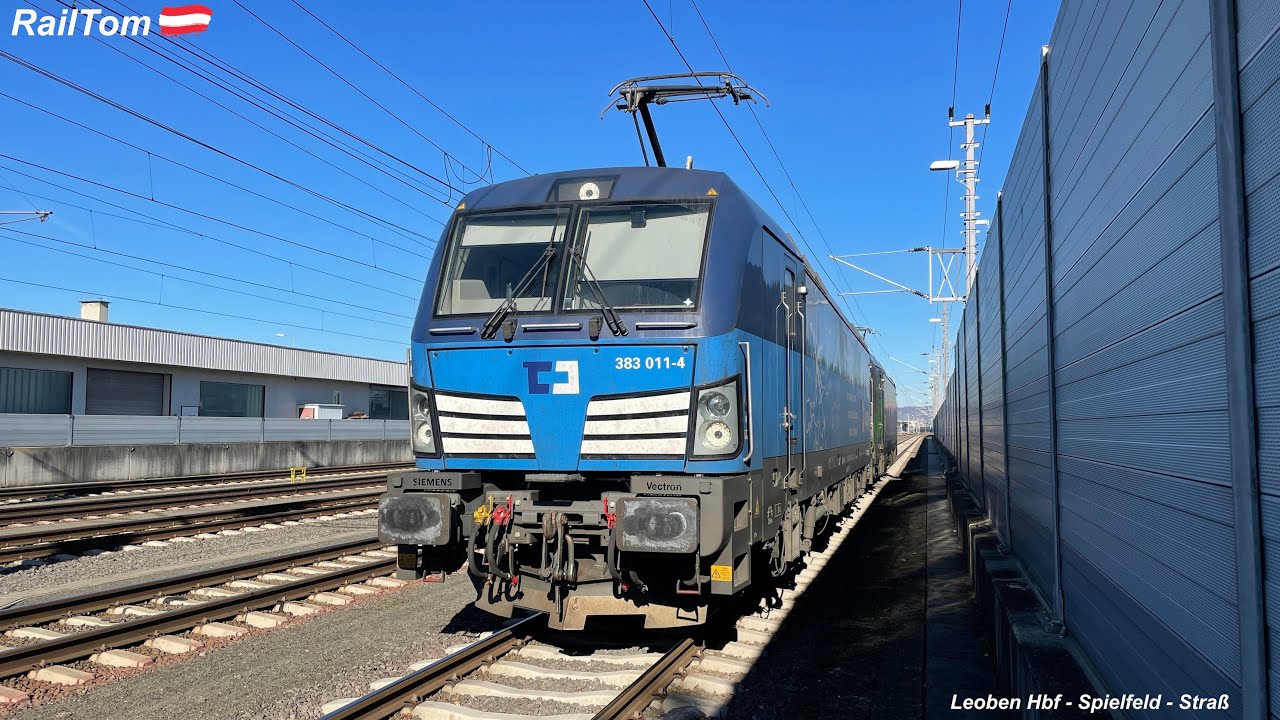 Führerstandsmitfahrt Leoben Hbf. 🇦🇹 - Bf. Spielfeld - Straß 🇦🇹 mit Halt in Graz, am 09.02.2022