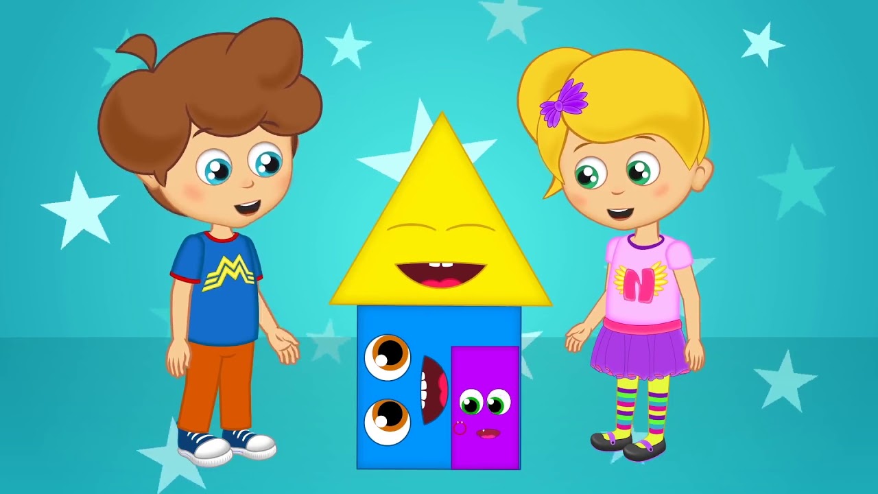 Aprenda as Formas Geométricas  | Musica infantil | Desenho Animado com Os Amiguinhos