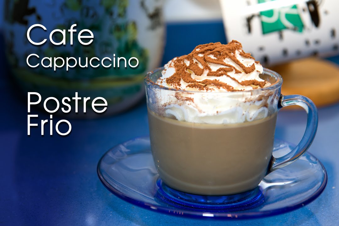 Cafe Cappuccino Postre Frio Tipo Panna Cotta