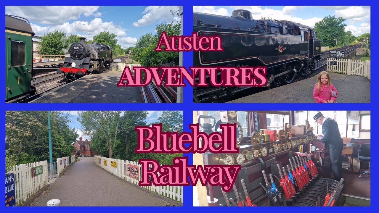 The Bluebell railway, homeschooling family trip on a steam train