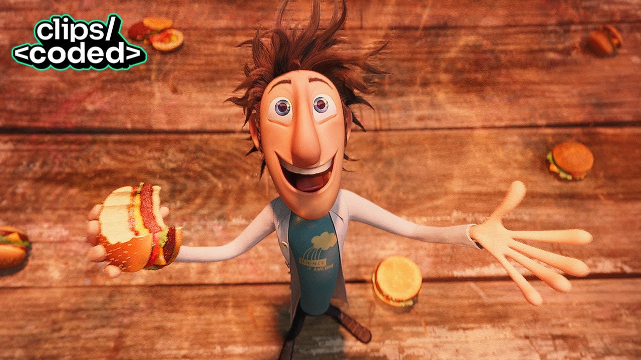 cloudy with a chance of meatballs (2009) - food rain? yeah, it's happening