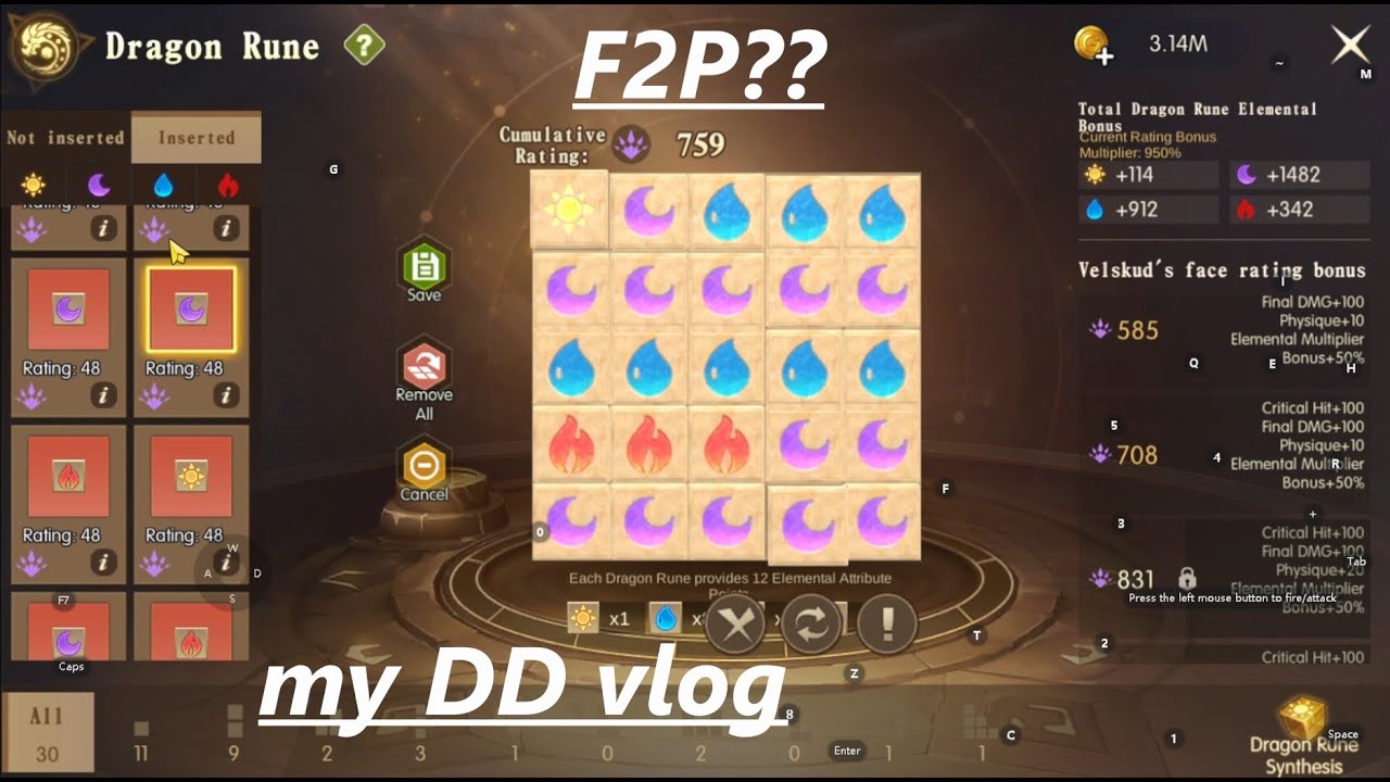 dragon nest 2 evolution (S13)ranked 22 BP dark destroyer vlog (english)