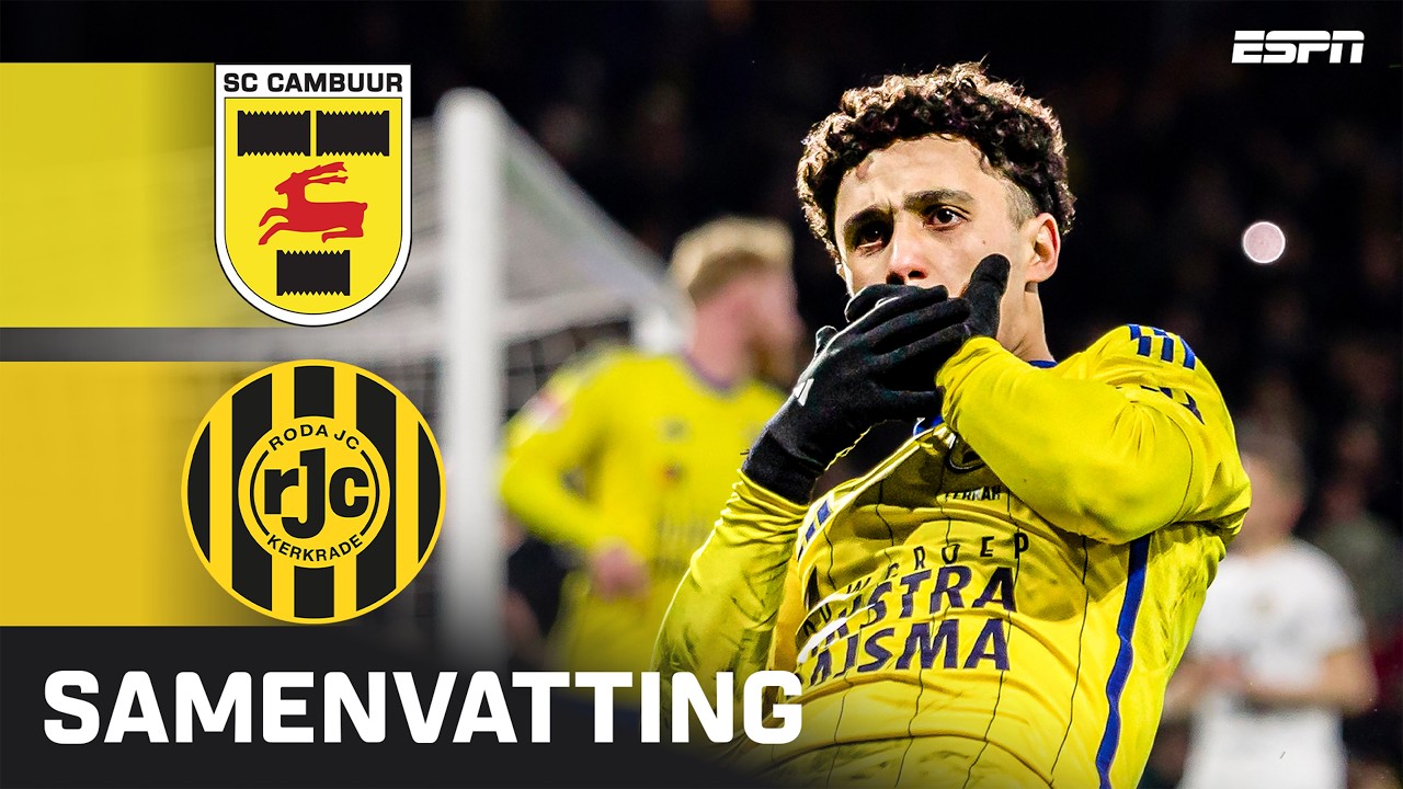 🤨 VERWARRING BIJ DOELPUNT, na 10 seconden pas gejuich... 🎉 | Samenvatting SC Cambuur - Roda JC