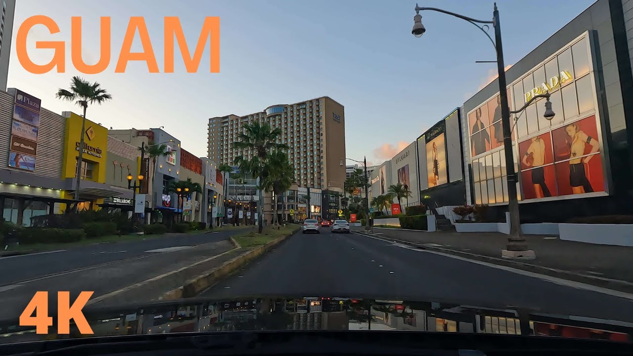 🌴 Guam Driving [EP 02] / Onward Beach Resort to The Tsubaki Tower / Relaxing Music / Guam / 괌 여행