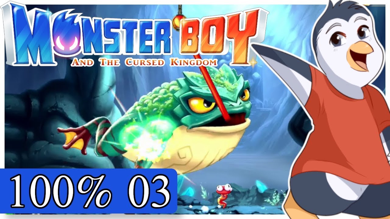 Monster Boy and the Cursed Kingdom - Crystal Caves - Get slippery (100%)