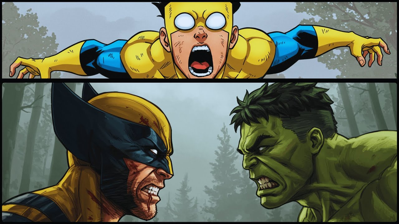 Invincible Meets Hulk and Wolverine