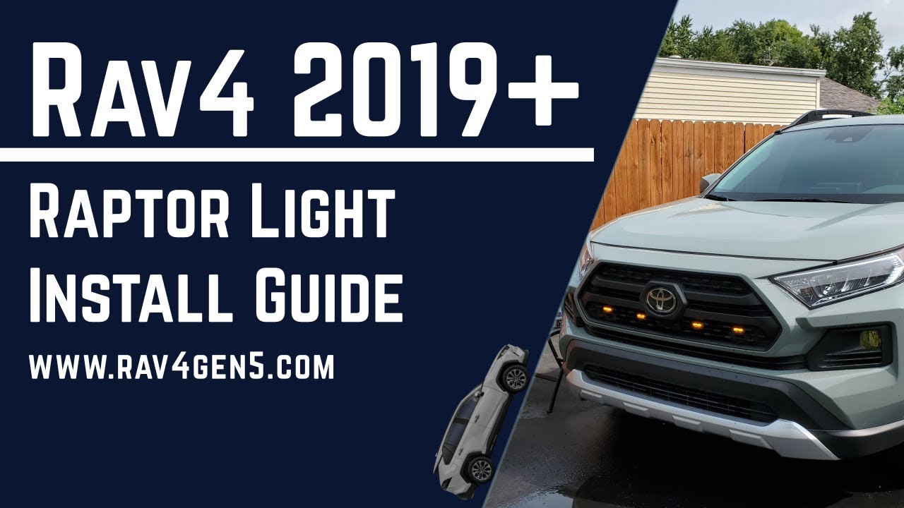 Raptor Grille Light Install on Toyota Rav4 2019 2020 2021