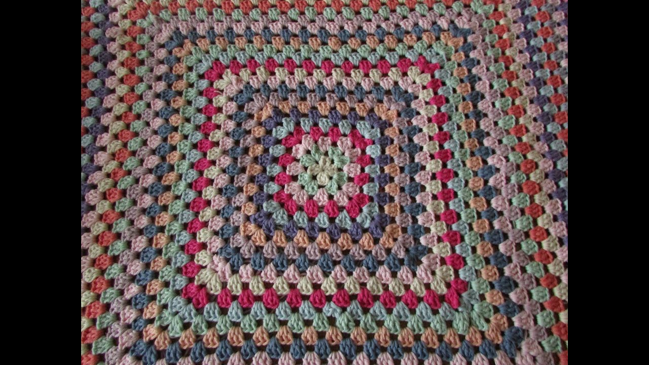 VERY EASY crochet granny square blanket - never ending crochet granny square baby blanket