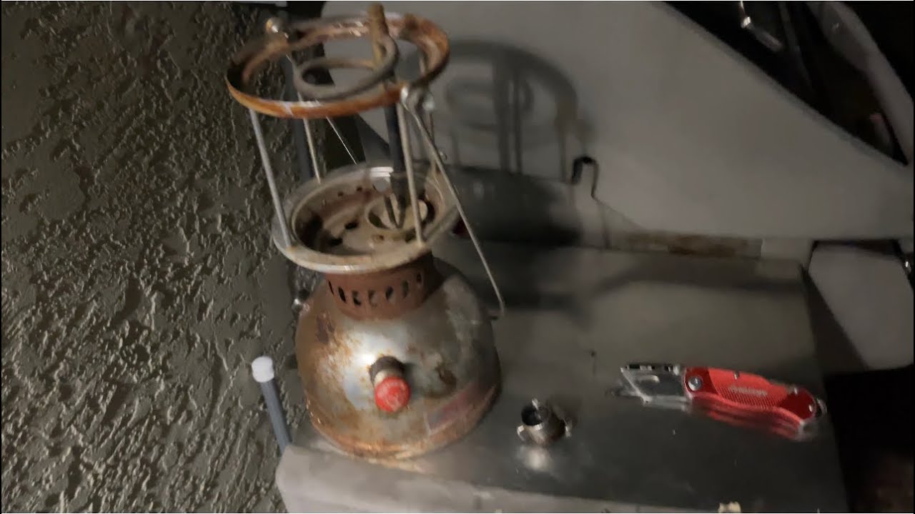Can We Light Up An Old Rusty  Butterfly Kerosene Lantern
