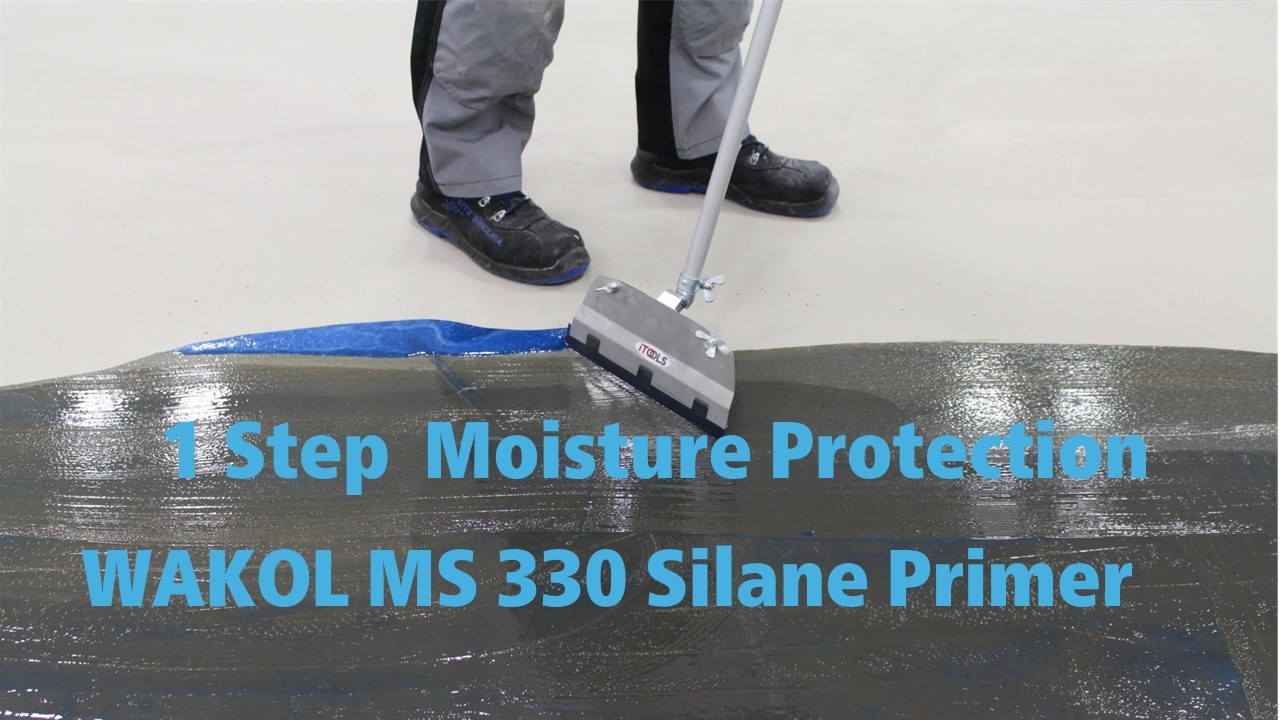 Just 1 step - protect the subfloor against residual moisture - WAKOL MS 330 Silane Primer